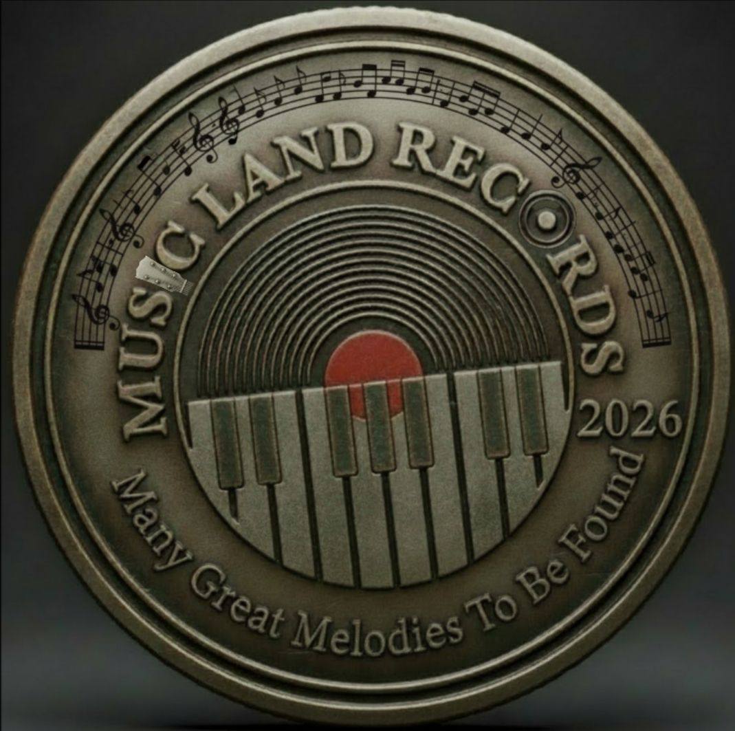 M-Land Apparel metallic commemorative coin from the Music Land Records and MLR Studios creative label, streetwear and merch origin
